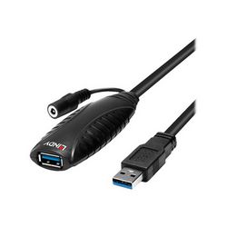 Kabel za produžetak USB 3.0 LINDY Active Repeater Cable (USB produžetak, USB, USB 2.0, USB 3.0)