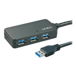 Hub s četiri porta USB 3.0 LINDY Active Extension Pro