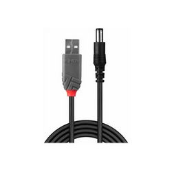 Kabel za napajanje USB LINDY (DC utikač 5.5 x 2.1 mm na USB - samo napajanje, 1.5 m)