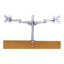 Podesive ruke za LCD zaslone LINDY Dual Adjustable LCD Arms (za 2 LCD zaslona) srebrna
