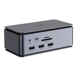 Docking stanica LINDY DST-Pro (USB-C, HDMI, DP, USB-C, GigE, 10 GigE)