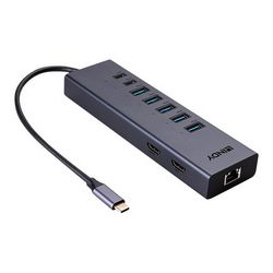 Docking stanica LINDY DST-Mini Duo (USB-C / Thunderbolt 3 / Thunderbolt 4, 2 x HDMI, GigE)