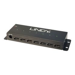 Industrijski hub LINDY (USB 2.0 hub, 7 porta)