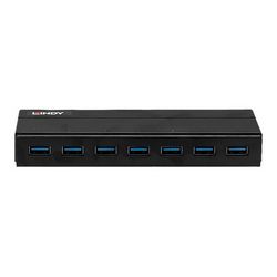 USB hub LINDY (USB 3.1 Hub 7 priključaka, s funkcijom punjenja)