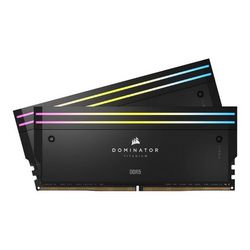 Radna memorija CORSAIR D5 6400 96GB C32 Dom Titanium RGB K2 (96GB, 6400MHz, RGB osvjetljenje, Titanium)