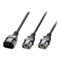 Razdjelnik napajanja LINDY IEC 60320 C14 na IEC 60320 C13 - 2 m (dužina kabla 2m)