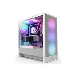 Case NZXT H5 Flow RGB White Midi ATX (2024)