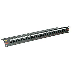 Roline Cat.6/ClassE 19" Patch Panel 24-porta UTP crni