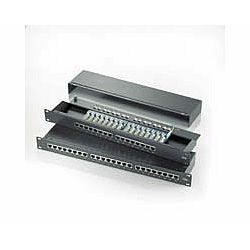 Roline Cat.5e/Class D 19" Patch Panel 24-porta STP crni