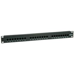 Roline VALUE Cat.5e/Class D 19" Patch Panel 24-porta UTP crni