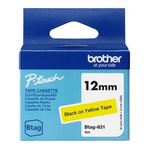 Tapes Brother BTAG631 12MM BLACK ON YELLOW TAPE