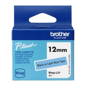 Tapes Brother BTAGL31 12MM BLACK/LIGHT BLUE TAPE