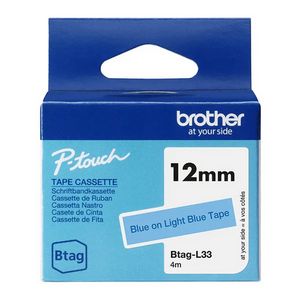 Tapes Brother BTAGL33 12MM BLUE ON LIGHT BLUE TAPE