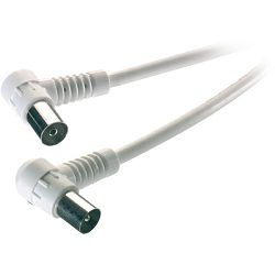 Kabel VIVANCO 48033, antenski coax na coax, kutni, 1.5m bijeli
