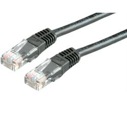 Roline VALUE UTP mrežni kabel Cat.6, 0.5m crni