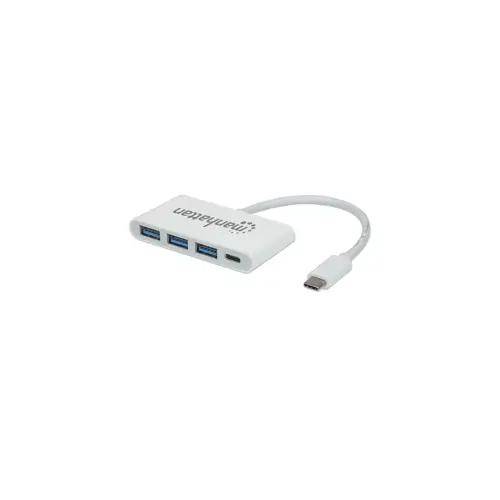 USB Hub MANHATTAN 3-Port USB-C 3.1 Gen1 Hub 3x USB-A with USB-C PD Port (3 USB-A porta, USB-C PD port)