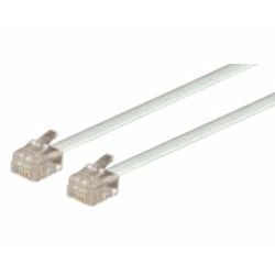 Roline VALUE RJ12 (6P4C) telefonski kabel, 2.0m sivi