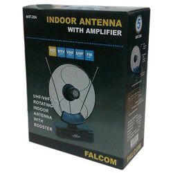 Falcom Antena sobna sa pojačalom, UHF/VHF crna - ANT-204