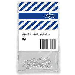 ZED electronic Telefonski konektor, blister pakiranje 8 komada - TK/8