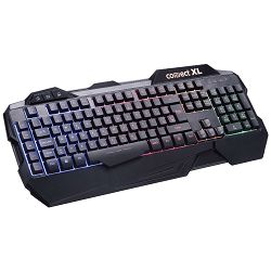 Tipkovnica CONNECT XL CXL-GK550 (gaming, membranska, LED osvjetjenje crna)