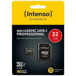 INTENSO Micro SDHC/SDXC kartica 32GB Class 10, UHS-I +adapter, Pro - MicroSD 32GB Class10 UHS-I Pro