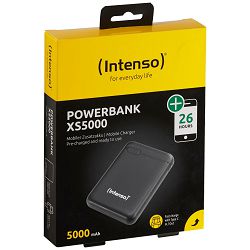 INTENSO Prijenosni punjač za mobitele i tablete 5000mAh - POWERBANK XS5000 crna