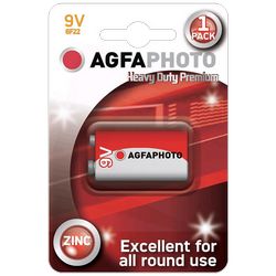 Agfa Zinc baterije, 6F22, 9 V, blister 1 kom. - 9V B1
