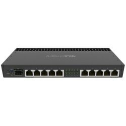 Mikrotik RouterBOARD 4011iGS+RM, A15 CPU (4-cores), 1GB RAM, 10×GLAN, 1xSFP+, RouterOS L5, desktop kućište, rackmount, PSU