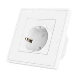 WOOX WiFi Smart zidna utičnica, 250VAC 10A 2300W, WooxHome app, glasovna kontrola - Alexa & Google Assistant (R4054)