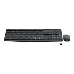 Set tipkovnice i miša LOGITECH MK235 (njemački raspored tipki) crna