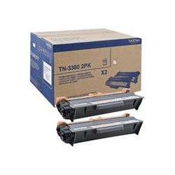 Patrona s tonerom BROTHER TN3380 2PK (original, 2 komada) crna