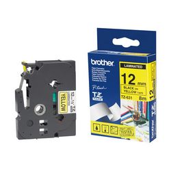 Traka za printer BROTHER TC101 (12 mm crna na prozirnoj)