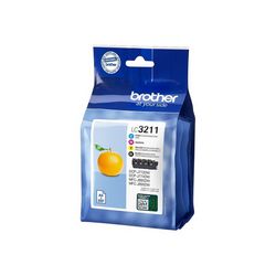 Višebojni paket patrona s tintom BROTHER LC3211 (original, patrona s tintom - crna, žuta, cijan, magenta) 