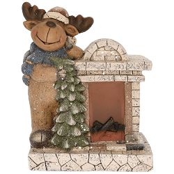 Dekorativna LED rasvjeta HOME Kamin sa jelenom - DD62650