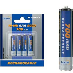 home Baterija punjiva AAA, 700mAh, blister 4 kom - M 700AAA