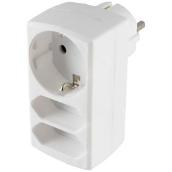 home Strujni razdjelnik 1 x shuko + 2 x EURO - NV 131/WH