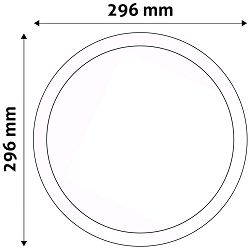 Avide Plafonjera LED, ugradna, 24W, 2000 lm, 4000K, IP20 - ACRPNW-R-24W-ALU