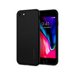 Spigen Liquid Air, zaštitna maska za telefon crna - iPhone SE (2022/2020)/8/7