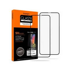 Spigen zaštitno staklo za telefon, 2 kom crno - iPhone 11 Pro/XS/X