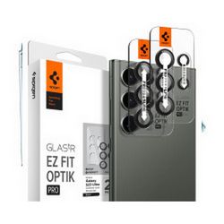 Spigen Glass EZ Fit Optik Pro, zaštitno staklo za kameru telefona, 2 kom crno - Samsung Galaxy S23 Ultra (AGL05950)