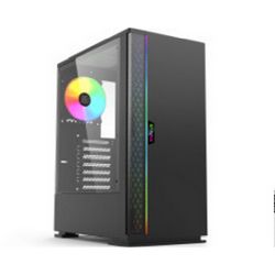 Bit Force ORION ARGB-2 Midi Tower ARGB Gaming PC ATX kućište bez napajanja crno