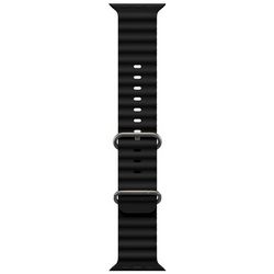 hoco. Silikonski remen za iWatch, 42/44/45/49mm crna - iWatch WA12 crna