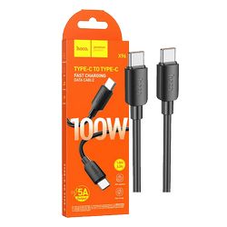 hoco. USB kabl za smartphone, type C, 100W crna - X96 Hyper, 100W crna