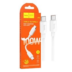 hoco. USB kabl za smartphone, type C, 100W bijela- X96 Hyper, 100W bijela