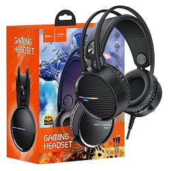 Slušalice sa mikrofonom HOCO gaming, dužina kabela 2.4 met crna - W100 Touring