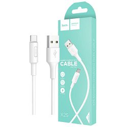 hoco. USB kabel za smartphone, USB type C kabel, 1 met, 2 A,bijela - X25 Soarer USB type C bijela