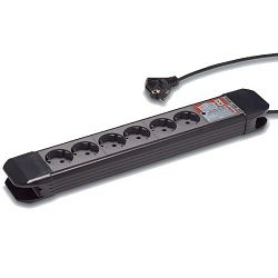 Famatel Produžni kabel 6 utičnica, 1.5m, prekidač crni, 1.5mm² - 23612
