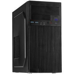 Inter-Tech PC Chassis IT-6521 Straight, mATX, 1x 5.25" external, 2x 3.5" int. & ext., 3x 2.5 internal, 2x USB 3.0, mATX MB, ATX PSU, 170 x 355 x 354mm (WxDxH), Dark Gray