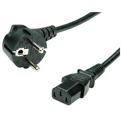 Roline naponski kabel, ravni IEC320 C13, 1.8m crni