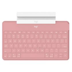 Logitech Keys-to-go Ultra-light, Ultra-PortableÊBluetoothÊKeyboard for iPhone, iPad, Apple TV and Mac - Blush - US